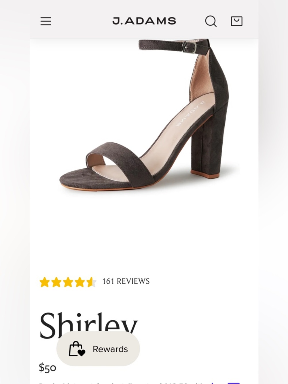 J Adams New in Box- Shirley Suede Block Heel with Open Toe and Sexy Ankle Strap
